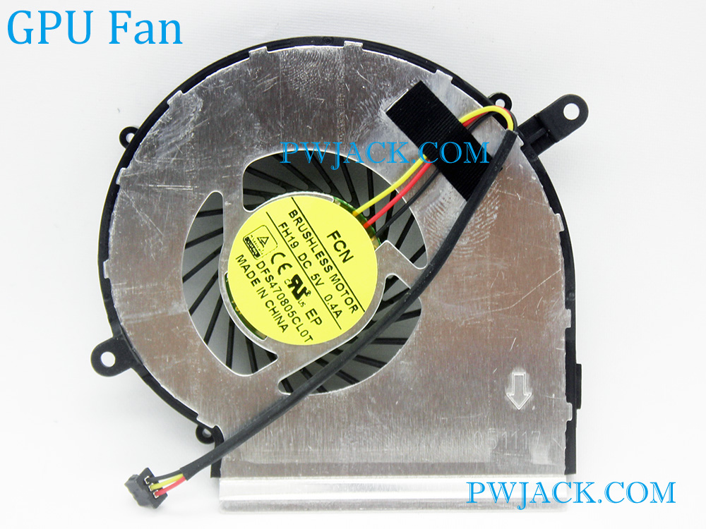 (image for) MSI GE72 2QE 2QF CPU GPU Fan Assembly MS-1791